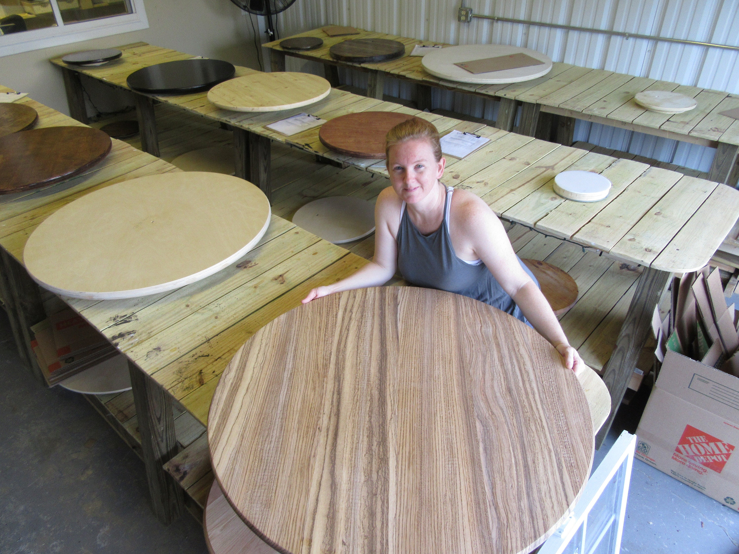 Large Wood Lazy Susan for Dining Table From 18 Inch up to 60 Inch Diameter  Yes We Ship Canada and International 