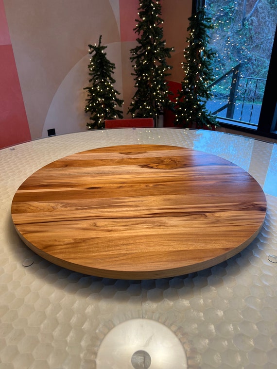 Large Teak Wood Lazy Susan For Dining Table Or Outdoor Use Sizes 18", 20", 22", 24", 26", 28", 30", 32", 34", 36"