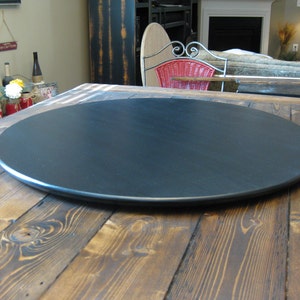 Ultra Thin Low Profile Wood Lazy Susan For Dining Table or Counter Top