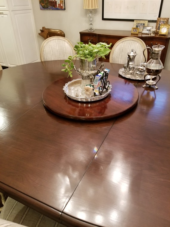 Wood Lazy Susan Table Centerpiece Etsy
