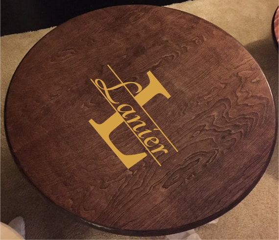 Personalized Wood Lazy Susan, Monogram, Stencil, Logo, Inscription, Saying, Custom Lettering **For Existing WoodLazySusan Shop Orders Only**