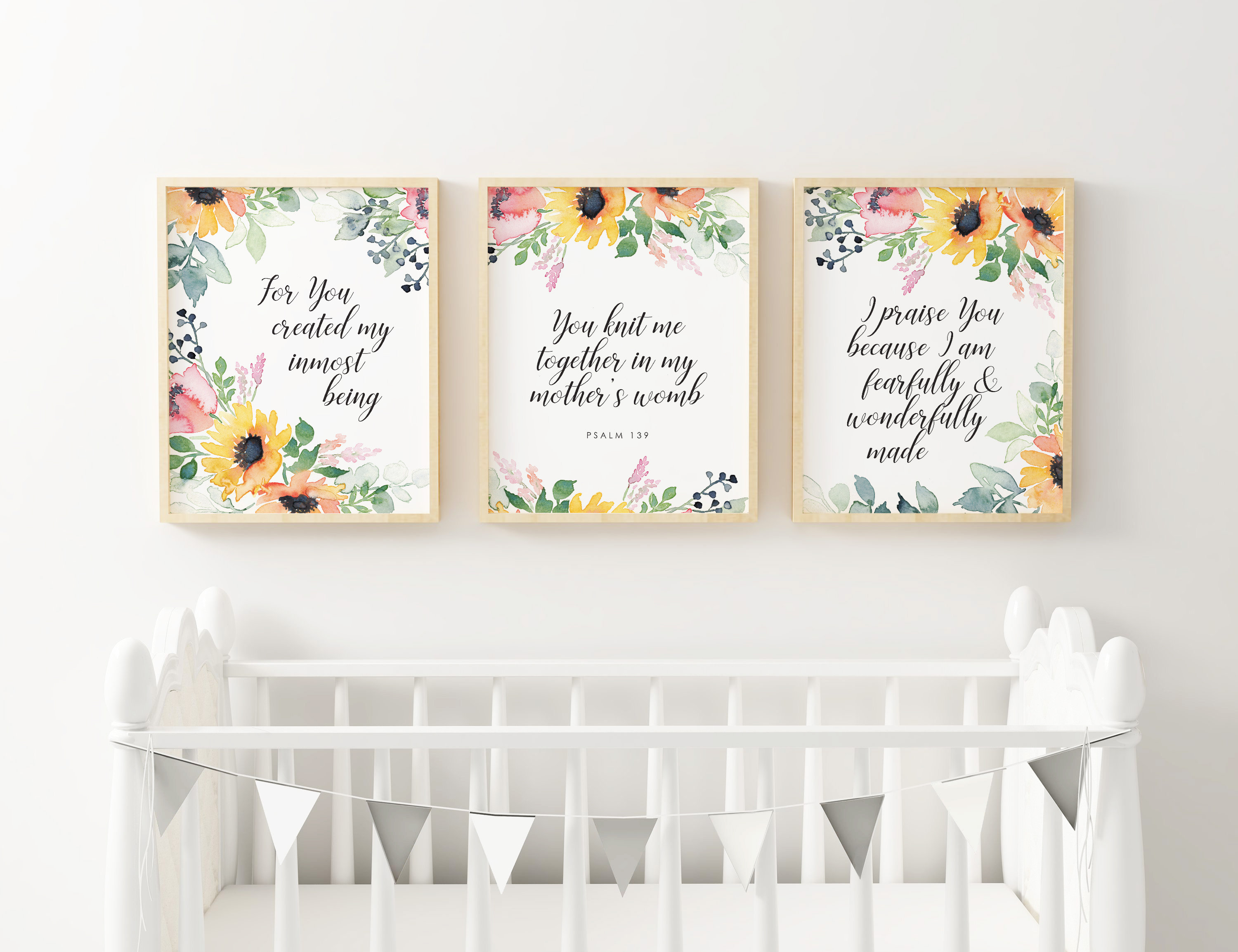 sunflower nursery set