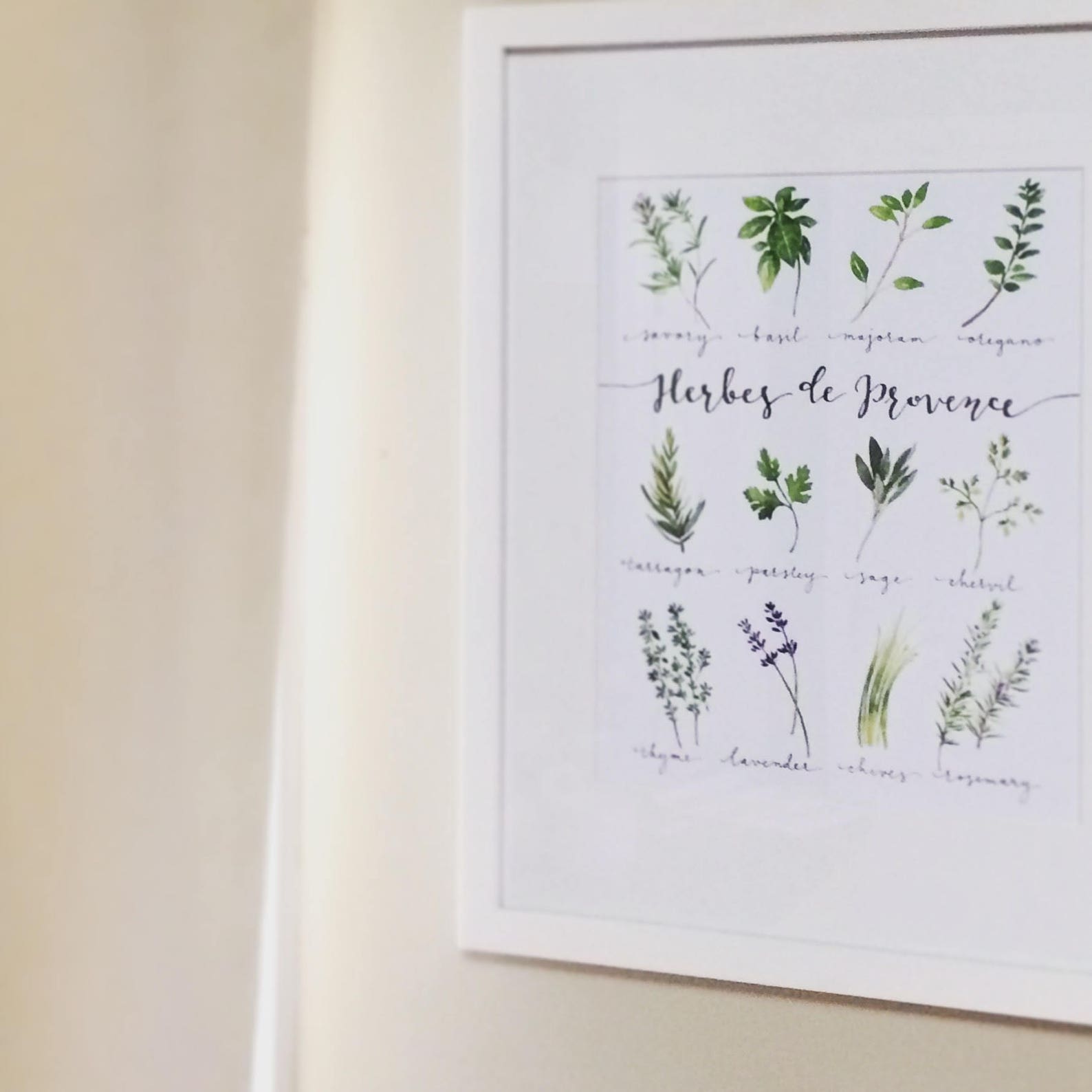 Set of 14 Herbs Printables/watercolor Herb Collection/kitchen Decor ...