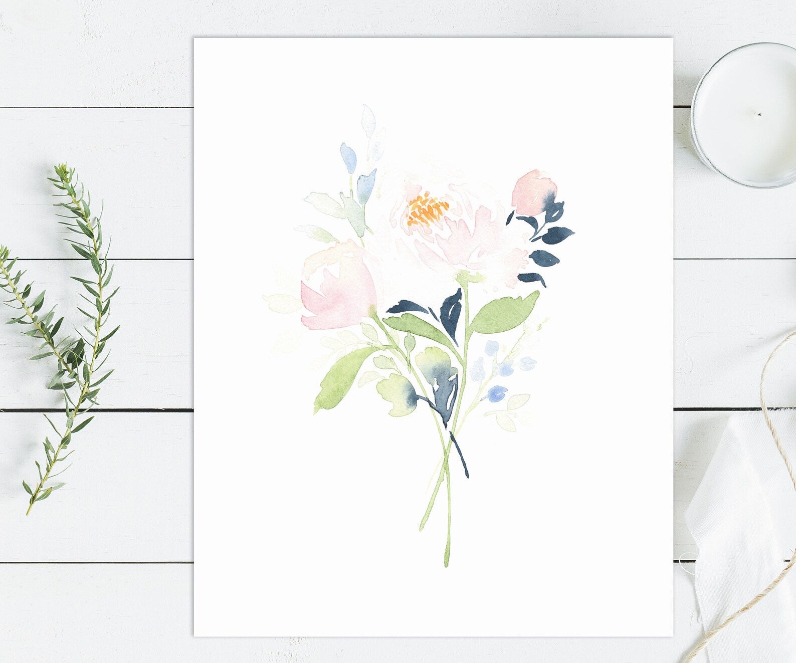 Printable Baby Girl Nursery Set/watercolor Floral Nursery Wall - Etsy