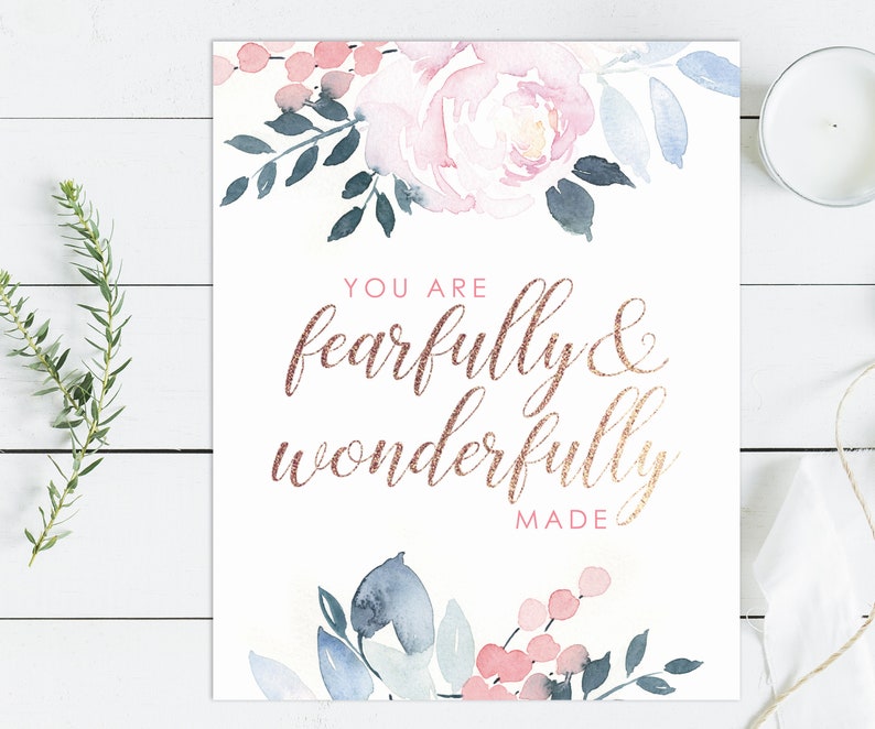 Printable Baby Girl Nursery Set/watercolor Floral Nursery Wall - Etsy
