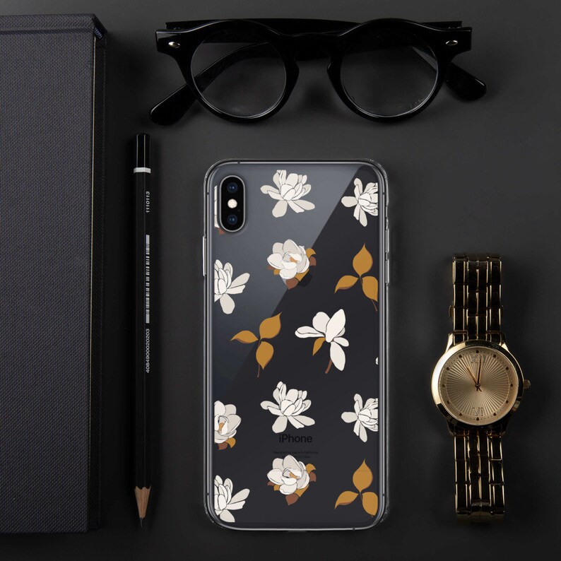 Flower Phone Case Clear Iphone 12 Iphone XR Iphone X Case Etsy