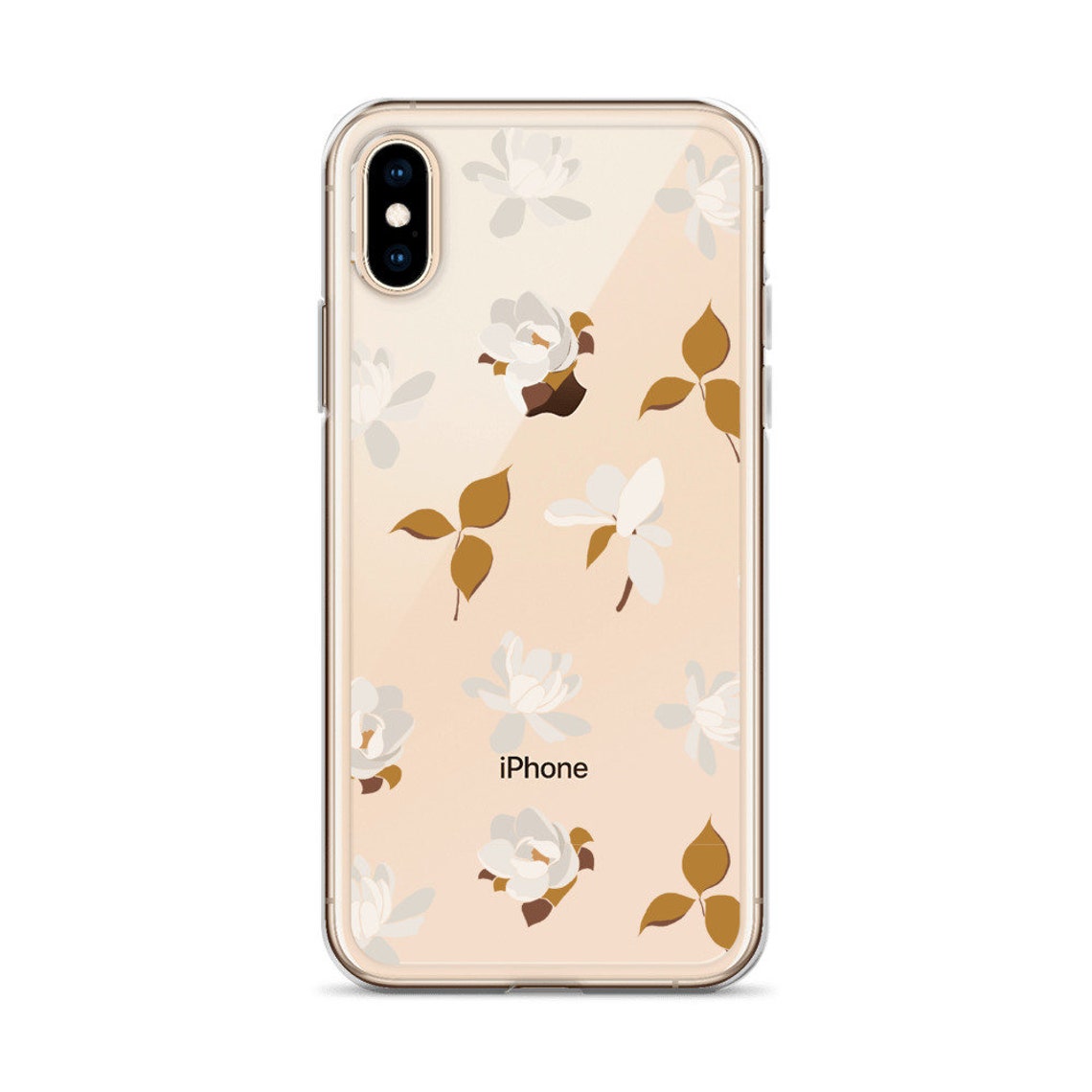 Flower phone case Clear iPhone 12 iphone XR iPhone X case Etsy