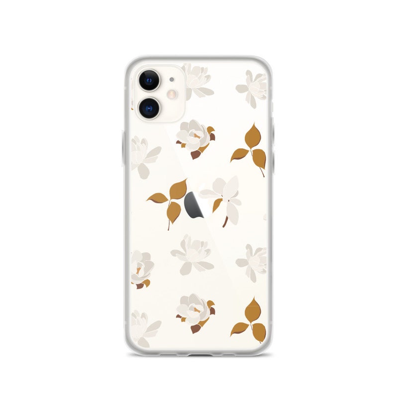 Flower Phone Case Clear Iphone 12 Iphone XR Iphone X Case Etsy