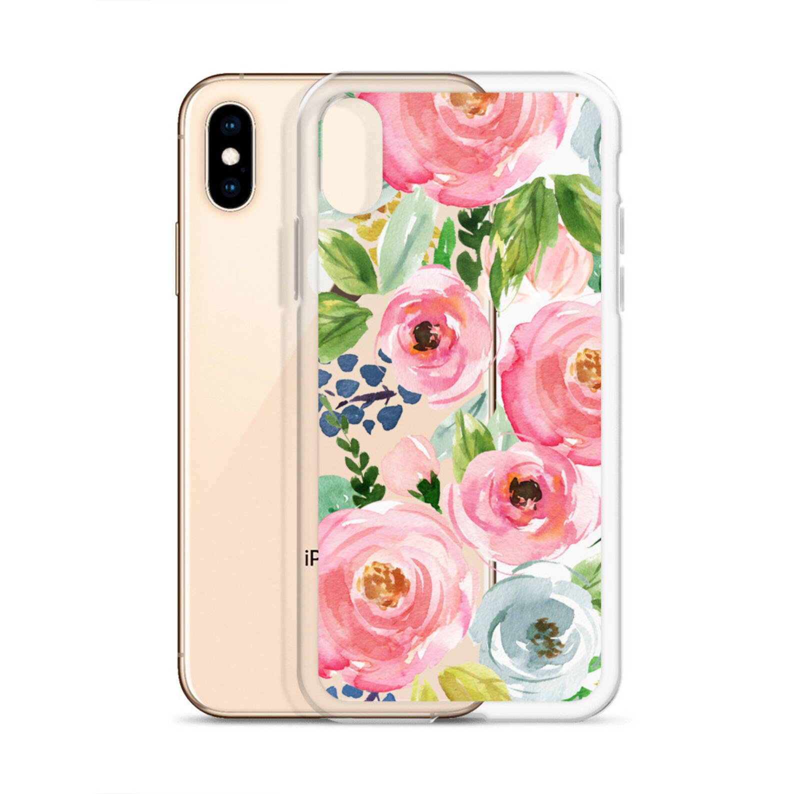 Floral Phone Case Clear iPhone XR iPhone X case iPhone 8 Etsy