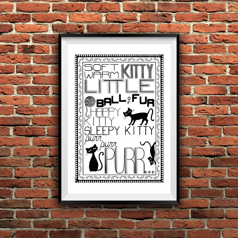 Warm Kitty Poster Soft Kitty