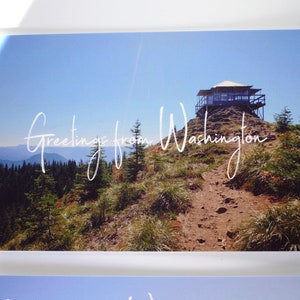 Pacote de cartões postais Scenic Greetings from Washington, 5 cartões