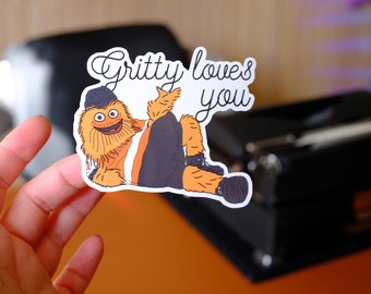 Gritty Loves You Vinyl Aufkleber: Philadelphia Flyers Maskottchen