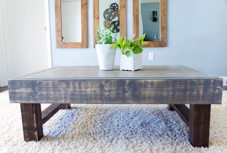 Rustic Coffee Table, Farmhouse Table, Farmhouse Coffee Table image 5