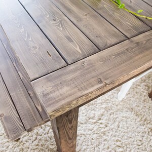 Farmhouse Dining Table, Rustic Dining Table, Wood Farmhouse Dining Table image 4