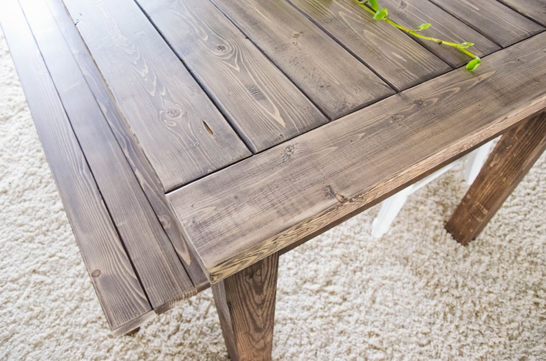 Farmhouse Dining Table, Rustic Dining Table, Wood Farmhouse Dining Table image 4