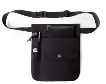 D Logo Durable 4 Pocket Pouch "The Mini" w Hidden Pocket in Back