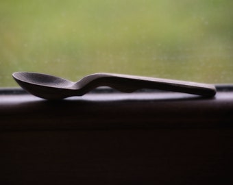Handmade wooden spoon ; walnut spoon , ooak