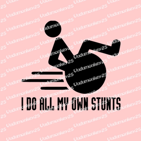 1012 Block My Ramp and I'll Ding Your Ride Funny Wheelchair Decal
