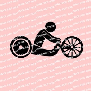 Adesivo de decalque para bicicleta de mão Kneeler, adesivo para carro, caminhão, laptop, deficientes, esportes adaptativos, reabilitação para deficientes, cadeira de rodas, corrida, maratona, ciclista de mão