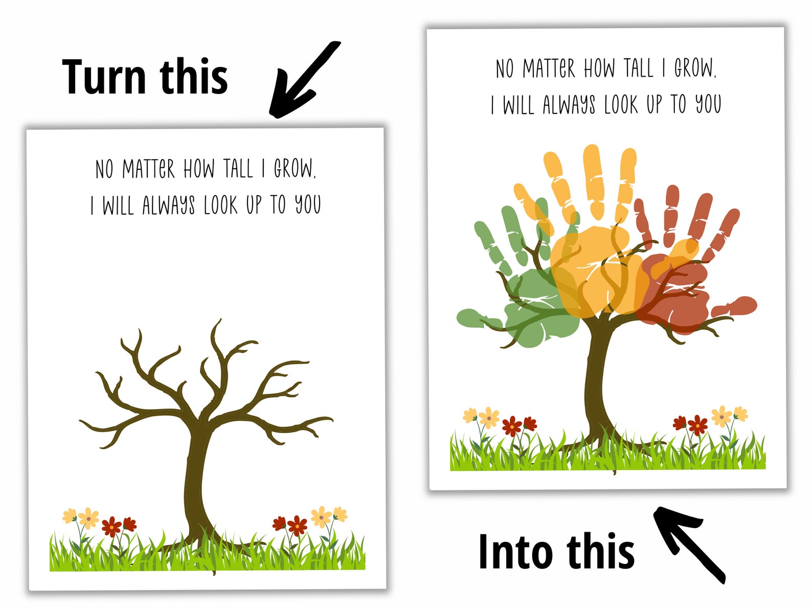 Teacher Appreciation Week Printable Handprint Art, Handprint Craft for ...