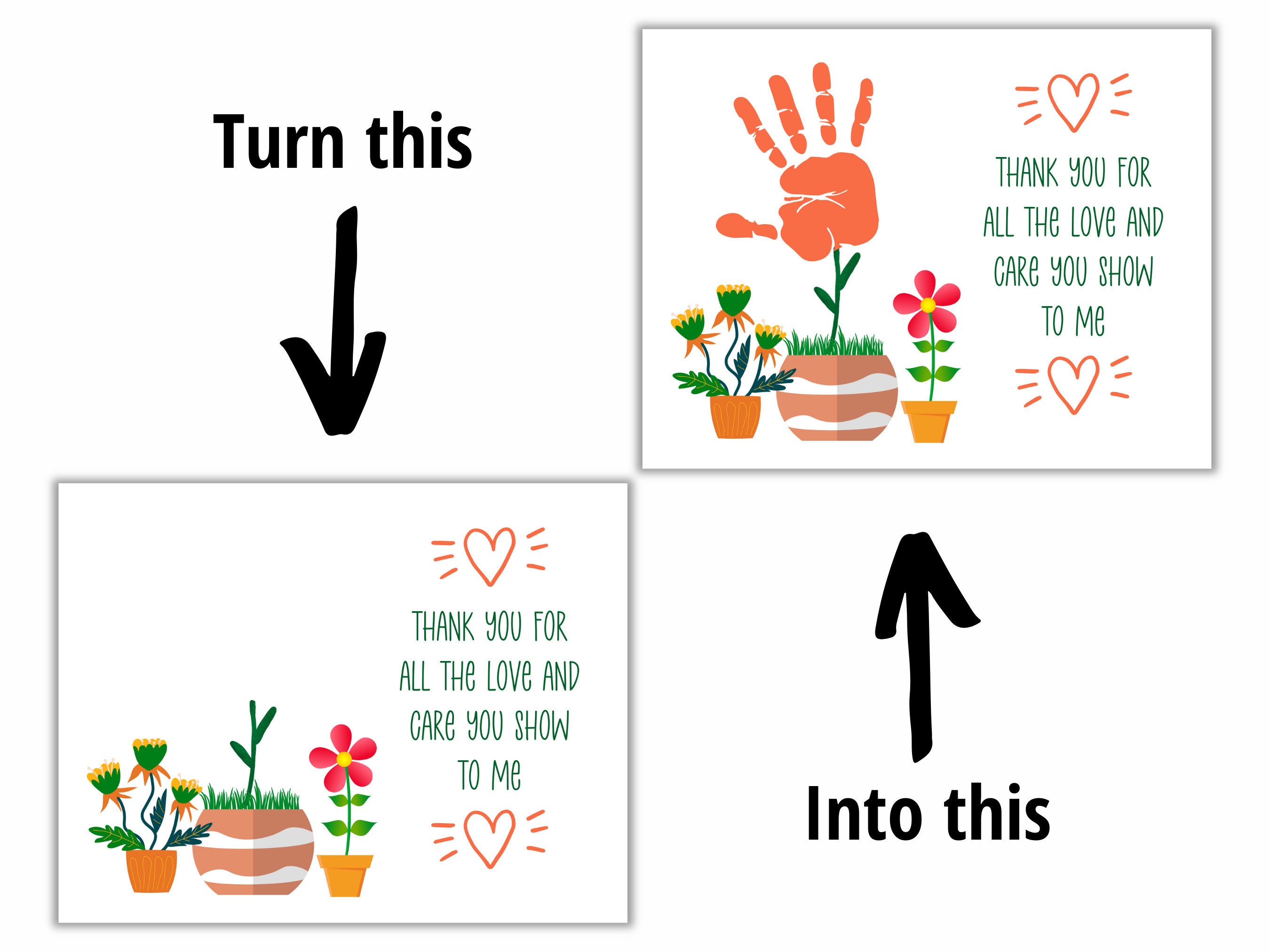 Teacher Appreciation Week Printable Handprint Art, Handprint Craft for ...