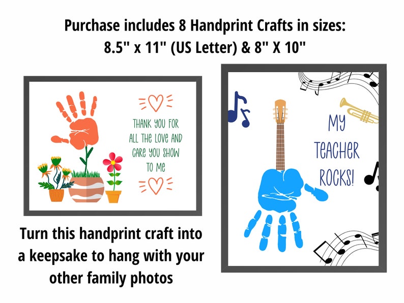 Teacher Appreciation Week Printable Handprint Art, Handprint Craft for ...