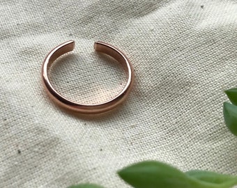 Copper toe ring