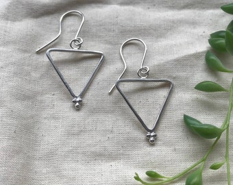 Beautiful boho triangle drop earrings