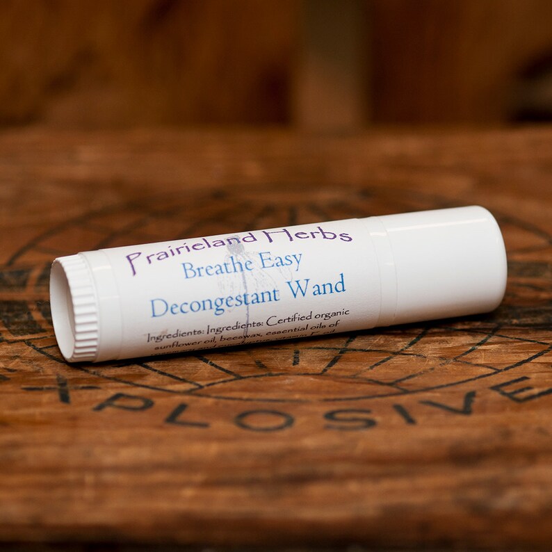 Breathe Easy Herbal Decongestant all natural essential oils Etsy