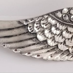 angel wing barrette. 70 mm french clip