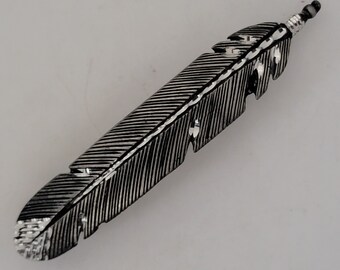 Feather barrette #2