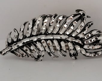 Feather barrette #3