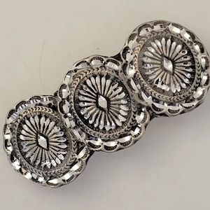 Three Concho barrette #1