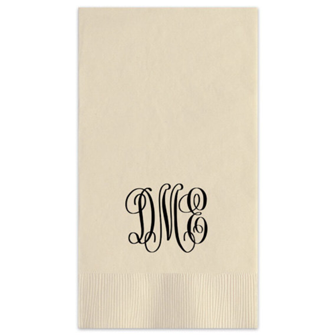 Classic Monogram Napkins Monogram Guest Towels Wedding Etsy