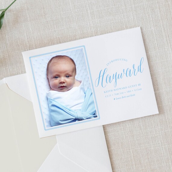 Baby Birth Announcement Custom Birth Announcement Custom Etsy