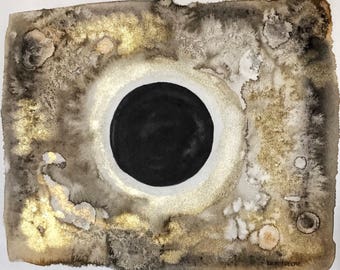 Solar Eclipse, an original painting