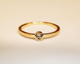 ring GOLD TOPAS 14 Karat Verlobung Hochzeit