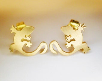 ohrstecker "SALAMANDER" 585 Gold studs