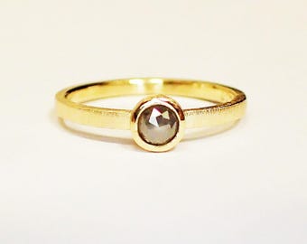 ring GOLD 750 DIAMANT ROSE