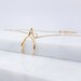 Statement Necklace • Wishbone Everyday Necklace • [14k Solid Gold  |  14k GoldFilled  |  Sterling Silver] 