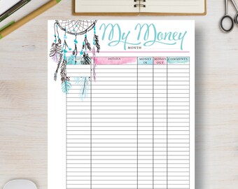 printable budget planner money pack tax or finance planners etsy