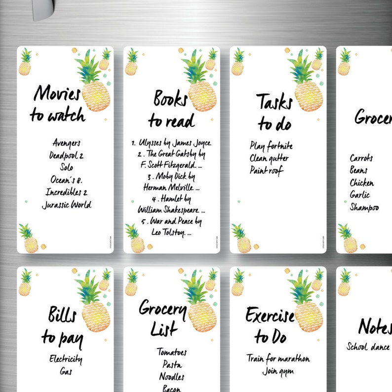 Small Fridge Whiteboard that you can write on Etsy