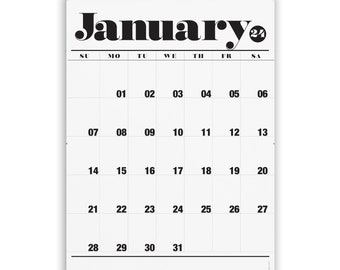 The 2024 is here!!  Large A3 Yearly Wall Calendar Planner. 13 months to January. Family organiser with spirals. For home or office.