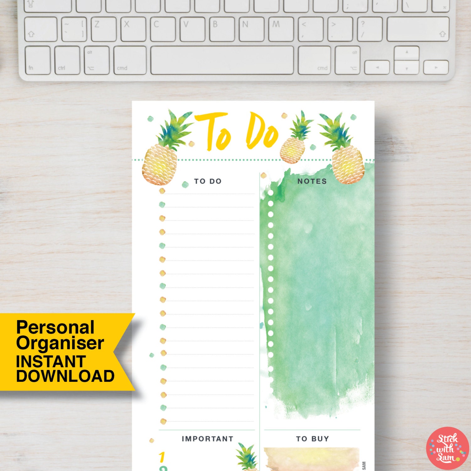 PERSONAL SIZE Planner Insert Pages. Fits Filofax. to Do Printable ...
