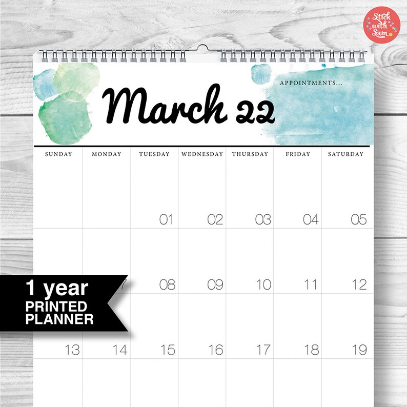 2023 Wall Calendar. Large A3 Yearly Wall Calendar Planner. 13 - Etsy