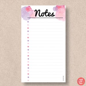 NOTES Bujo Printable Personal Size. Bullet Journaling Planner. - Etsy