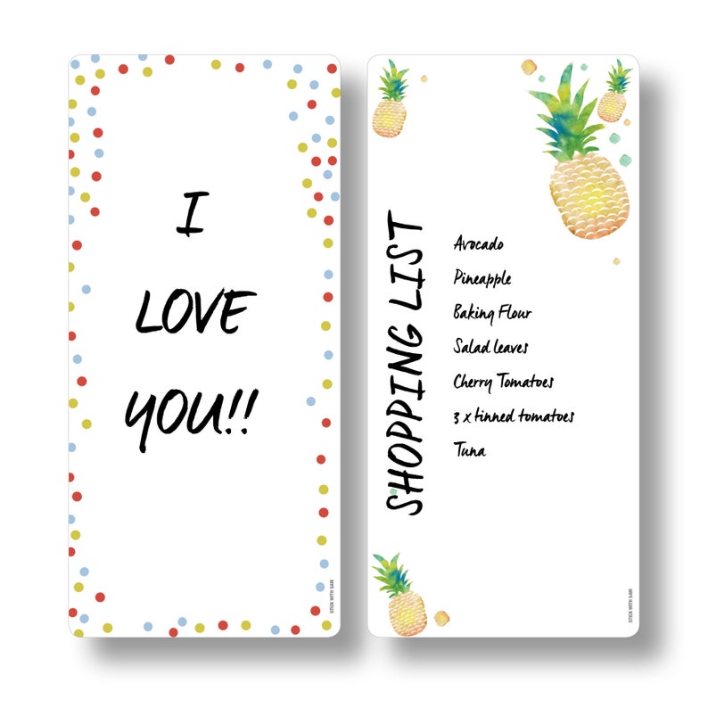 Small Fridge Whiteboard that you can write on Etsy