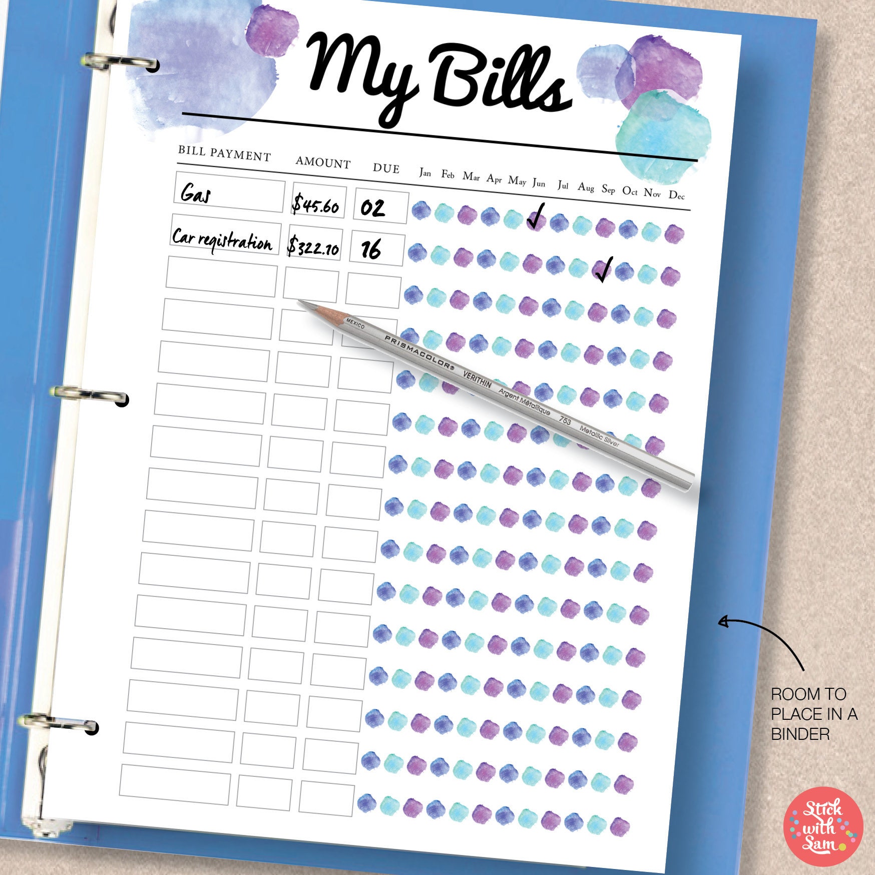 Finance Printable Planner Pack. Instant Printable 2 Pack My | Etsy UK