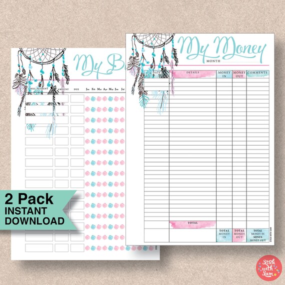 Printable Money Planner Pack: Finance Planner Printable for | Etsy