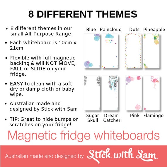 Cute Fridge Magnets 21-Pack - Fun No Scratch Colorful Refrigerator Magnet  Set - Small Mini Colored Decorative Magnetic Whiteboard Dry Erase Board  Desk